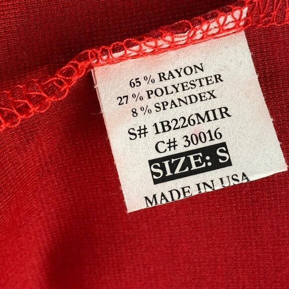 Casual Corner by Green Envelope Women's NWT Red Knit Stretch Career Skirt‎ S/W27 - Picture 7 of 9